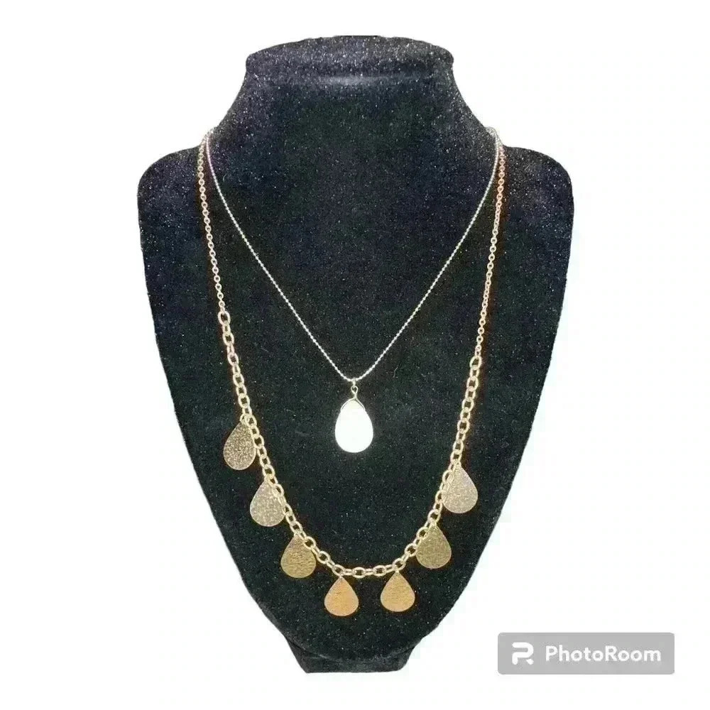Melrose and Market Double Layered Gold Charm Necklace